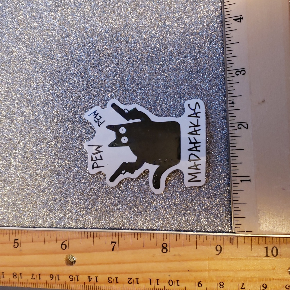 10/$10 WATERPOOF Sticker Sarcasm CAT - Picture 4 of 7